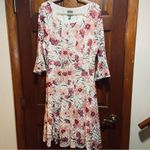 Rabbit Rabbit Rabbit Dress 18 Pink and White Floral Lace Overlay Photo 2