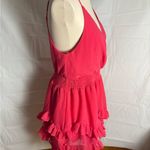 DO+BE Pink Ruffled Tiered Mini Dress Photo 2