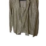 Teddi of California Gold Metallic Blazer Dressy Blouse Vintage Size 14 Photo 2