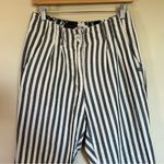 Numph Women's Stripes 38 Trousers x 24.5" crop Blue Size undefined Photo 5