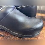 Dansko  Black Leather Clogs size 40 (9.5-10US) Photo 7