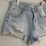 ZARA MOVING SALE Trafaluc Denim Distressed Hem Cutoff Shorts Photo 1