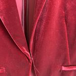 Amanda & Chelsea Amanda &. Chelsea Velvet Blazer - Red Photo 2