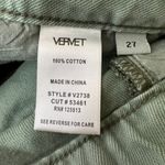 Velvet Tees Vervet Super High Rise 90s Vintage Crop Flare Jeans Green Size 27 Photo 7