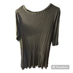 Gap  Long Sleeve LUXE Heather Grey Tunic Top Photo 5