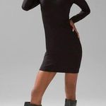 White House | Black Market  Dress Womens Small Black Cowl Neck Stretch Long Sleeve Photo 0