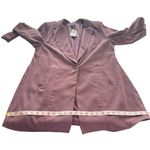 Torrid NWT Drape Front Blazer Dusty Purple Mauve Single Button Plus Size 1X Photo 11