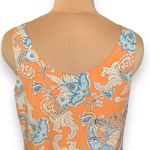 Lila Rose Dress Orange Boho Paisley Print Sleeveless Scoop Neck Mini Size 12 Photo 5