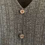 Michael Kors MICHAEL Tie Front Top Green Tone Button Front Contemporary Large Photo 2