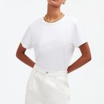 Madewell The Harlow Wide Leg Jean Airy Denim Baggy White High Waist US 31 NWT Photo 4