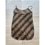 C&C California california dynasty nightgown Size Medium Black brown‎ Zebra Tiger Photo 2