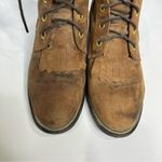 Justin Boots Justin Lace up riding boots brown oiled leather cowgirl western women’s size 7.5 Photo 2