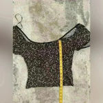 Women’s Floral Off The Shoulder Ambiance Blouse Black Size L Photo 5