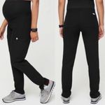 FIGS  Maternity Yola Skinny Scrub Pant XXL Black Straight Leg Cargo Nurse Comfy Photo 1