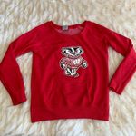 Colosseum Athletics University of Wisconsin Bucky Badger Sequin Sweatshirt Size Small Photo 3