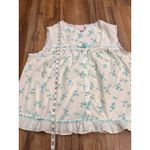 MoonDance Floral Lace Trim Sleeveless Top‎ 1X Cottagecore Y2K Sleepwear Blue Size XL Photo 3