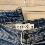 Cello  Distressed Blue Jean Shorts With Uneven Waistbad Photo 1