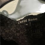 Carol Rose  Black Gray Cable Knit Hooded Cardigan Women's Size‎ Medium Photo 1