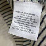 Anthropologie  Meadow Rue Cassia Cream Black Striped Top Women's Size Medium M Photo 7
