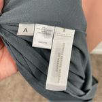 Loft NWT Sleeveless Wrap Dress Size SMALL Asymmetric Ruffle Hem Gray 100% Modal Photo 5