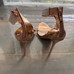 Peace + Love Rose Gold Rhinestone Strappy Heels Sz 8 Photo 5