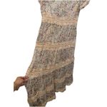 Soft Surroundings  Althea Maxi Dress Boho Lace Floral Brunch Short Sleeve Size 8 Photo 5