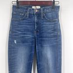 Madewell Women's Skinny Jeans Distressed High Rise Raw Hem Ankle Length Size 24 Photo 5