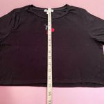 Derek Heart Black Cherry Embroidered Short Sleeve Crop Top Photo 6