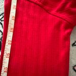 Guess Red Cropped Top Long Sleeve Button Up Shirt Women π Photo 10