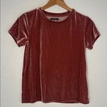 Abercrombie & Fitch Velvet Top Rust Mauve Holiday Christmas Casual XS Photo 0