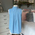 CHAPS Denim Shirt Summer Beach Button Down Front  Womens Small Photo 5