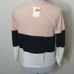 Crown and hearts tri color sweater shirt size large Pink Photo 3