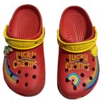 Crocs  Classic Lucky Charms Limited Edition Clogs Men's 5 Women's 7 Red Jibbitz Photo 0