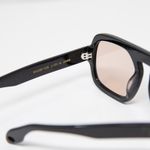 Elisa Johnson Jane Black Acetate Bridge Frame Clear Lenses Sunglasses Photo 2