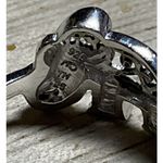 Silver‎ Tone Rhinestone Elephant Pendant And A Silver 925 Ring Trunks Up Photo 4