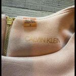 Calvin Klein * Women's Sleeveless Suede Dress Size 4 Primrose A-Limed Fitted Photo 4