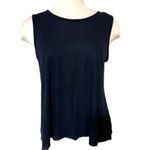 True Religion  Sleeveless Tank Top Black Open Back blouse Size XS modal 90s Y2K Photo 11