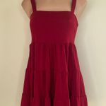 Comfy And Ready Bella Babydoll Mini Dress Size Small In Red Photo 2