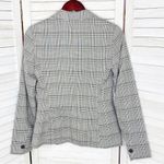ZARA ‎ Plaid Blazer Jacket Black White Tan 2 Photo 5