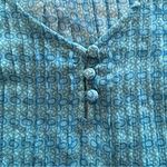 st. john's bay ~ Teal Sheer Chiffon Blouse Top ~ Sz Large ~ NWOT ~ A1221 Photo 11