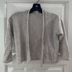 autumn cashmere Gray Cardigan Sweater Open-Front Knit Photo 0