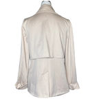 Adrianna Papell Champagne Blush Drape Front Blazer Small Office Classic Sleek Photo 3