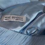 Mac Duggal NWOT  Halter Neck Tiered Ruffle Satin light blue Gown sz 4 Photo 5