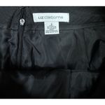 Liz Claiborne  Womens Pencil Skirt Size 6 Black White Polka Dot Cotton Blend Photo 4