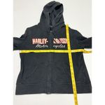 Harley Davidson Women's Motorcycles Long Sleeve Full Zip Hoodie Black Size Large Photo 5