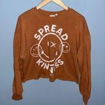 Cropped "Spread Kindness" sweatshirt Brown Size XS Photo 1