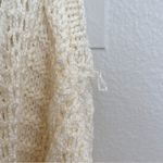 Elegant Cream Knit hooded Sweater with crystal details Pretty heavy Size M Photo 3