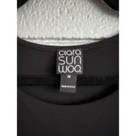 NWT Women's Ciara Sun Woo If the Shoe Fits Drape Overlay Dress in Black size M Photo 2