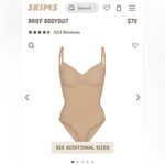 SKIMS NWOT  Briefs Bodysuit Seamless Sculpting Clay Color Size S/M Photo 8