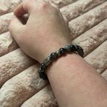 Tibetan monk head gem unisex bracelet Black Photo 2